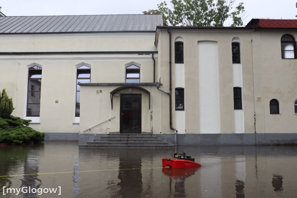Głogów po deszczu