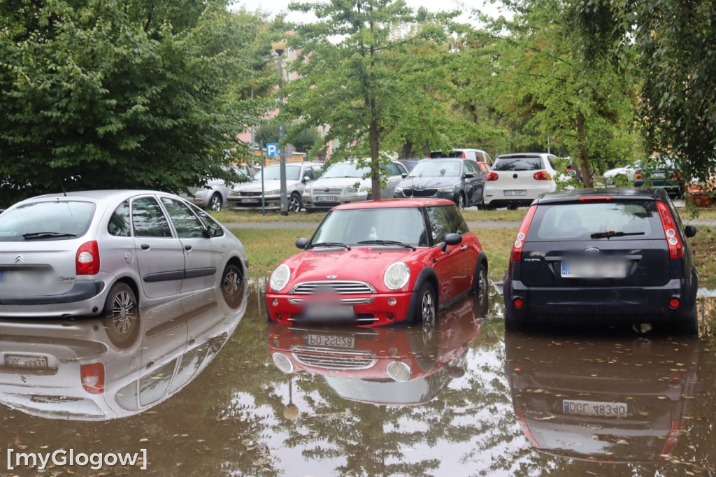 Głogów po deszczu