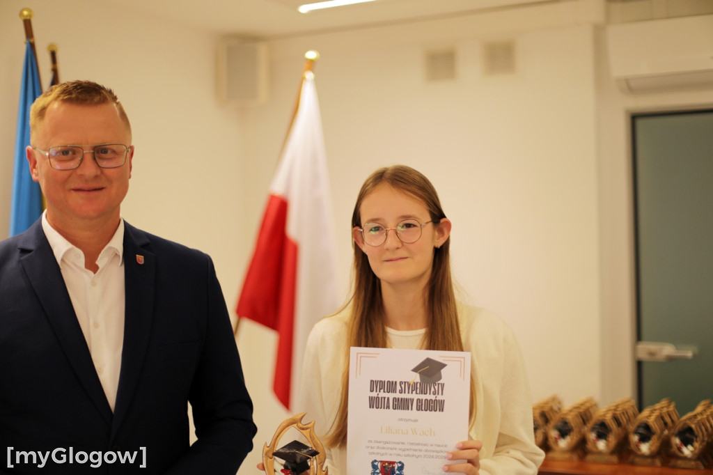 Stypendia dla najlepszych uczniów z gminy Głogów