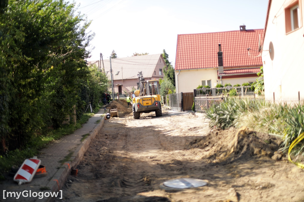 Ulica Tęczowa w remoncie