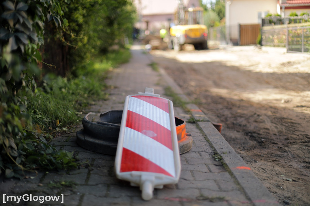Ulica Tęczowa w remoncie