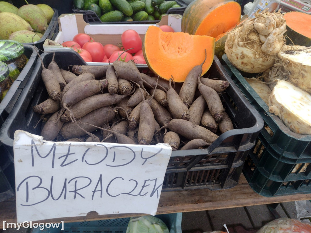Ceny warzyw i owoców na targu w Głogowie