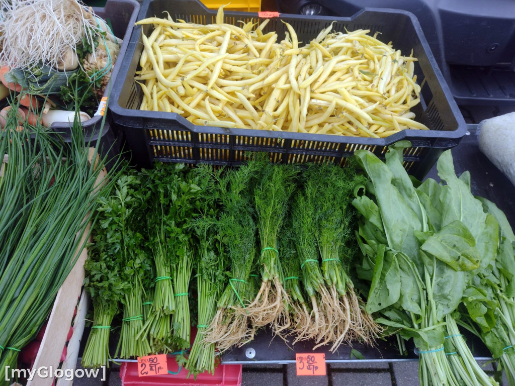 Ceny warzyw i owoców na targu w Głogowie