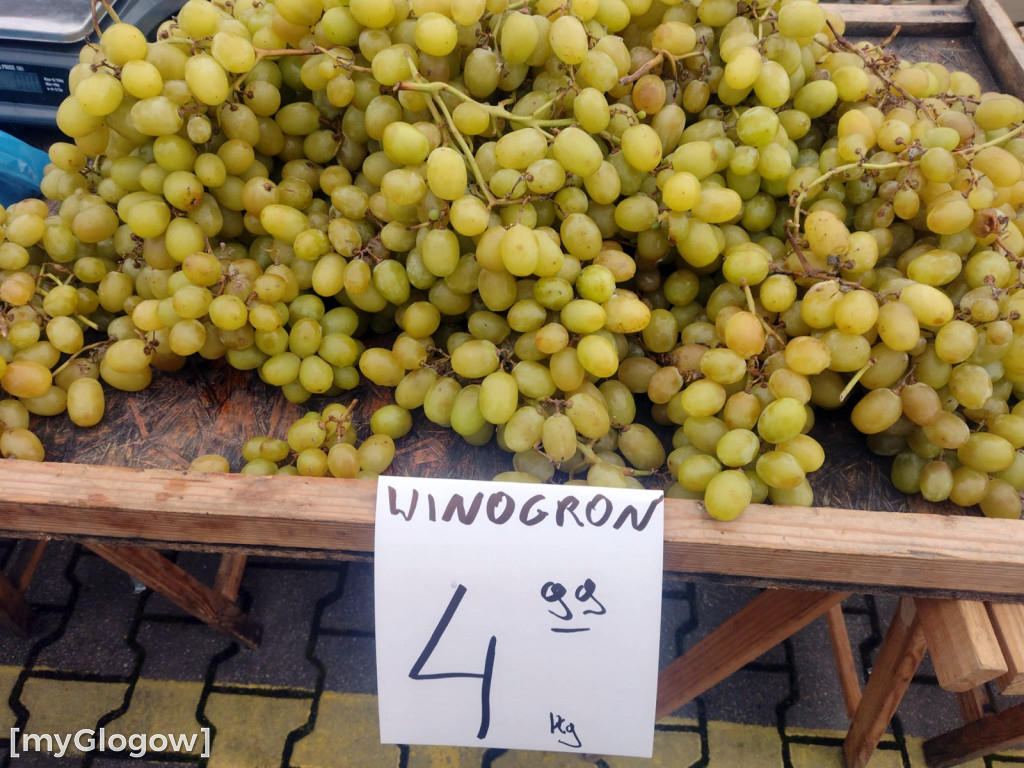 Ceny warzyw i owoców na targu w Głogowie