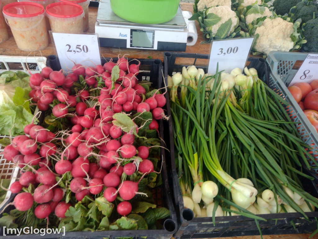 Ceny warzyw i owoców na targu w Głogowie