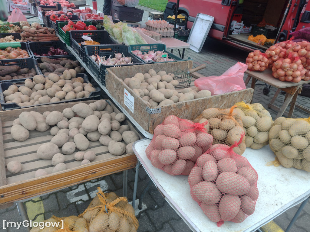 Ceny warzyw i owoców na targu w Głogowie