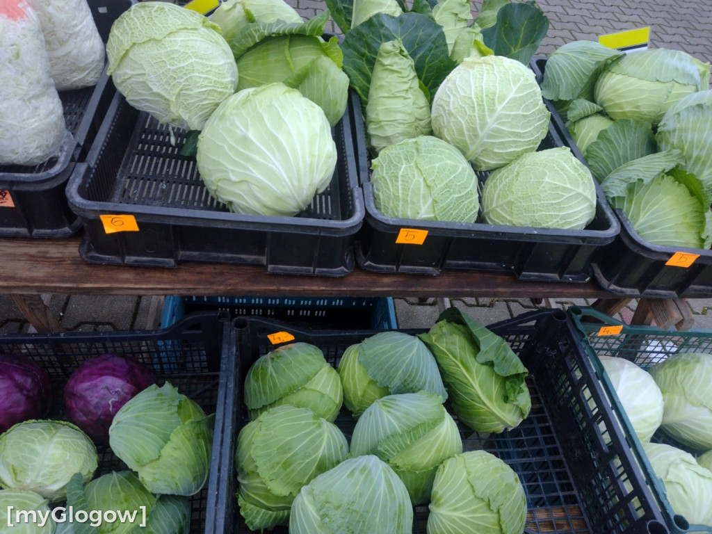 Ceny warzyw i owoców na targu w Głogowie