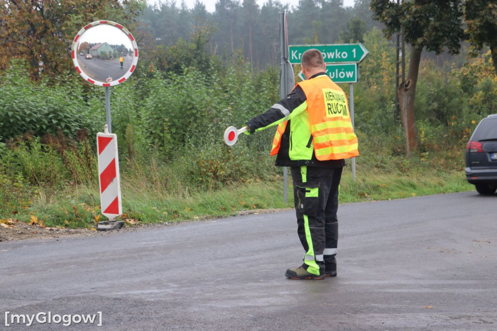 Remont drogi Głogów - Sława
