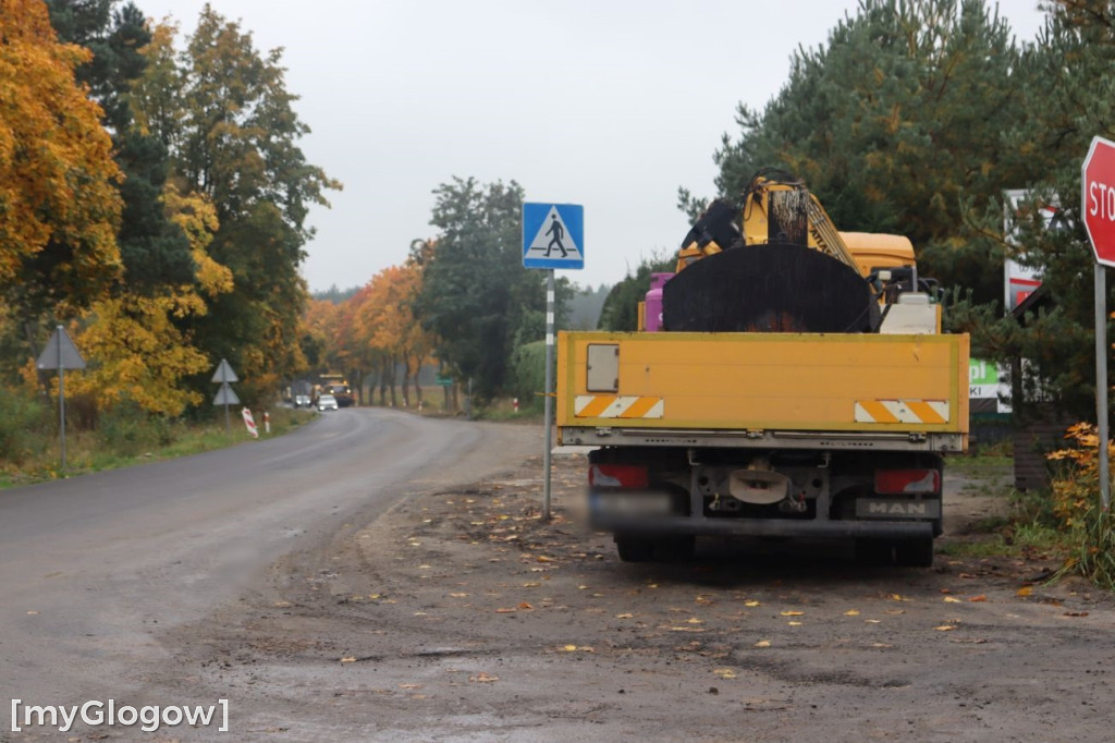 Remont drogi Głogów - Sława