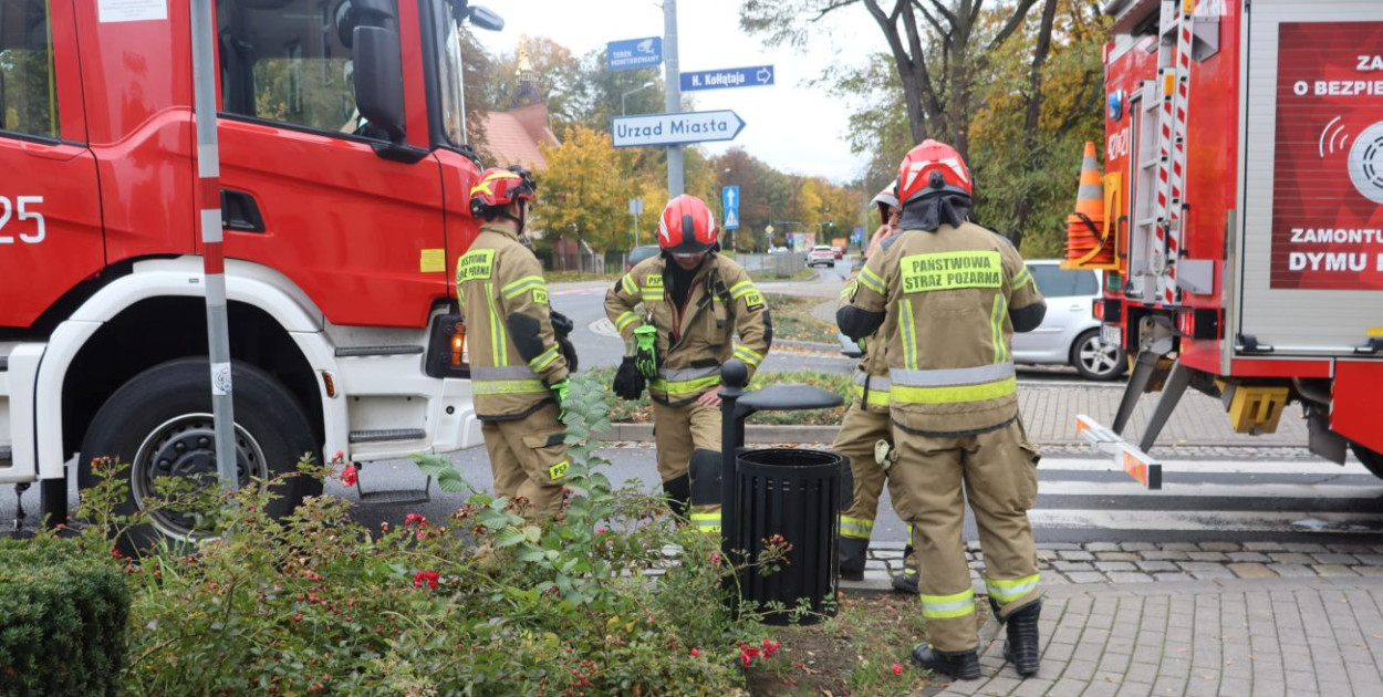 Akcja strażaków na Wałach Chrobrego