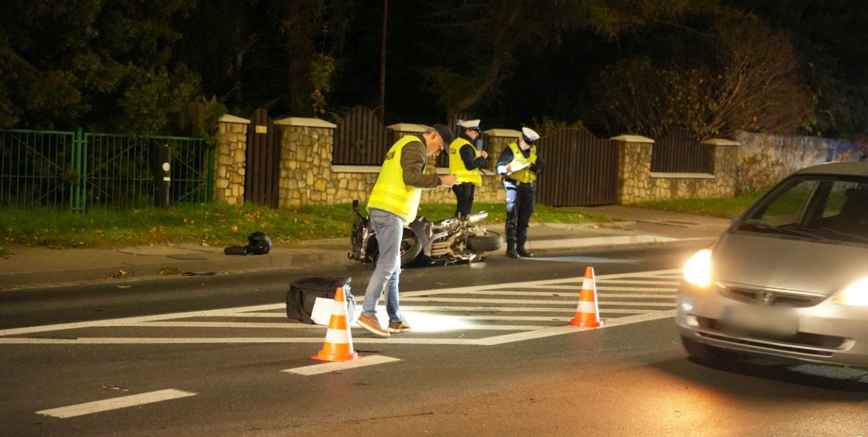 Potrącenie motocyklisty w Głogowie