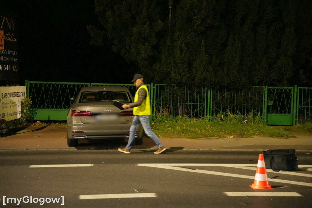 Potrącenie motocyklisty w Głogowie