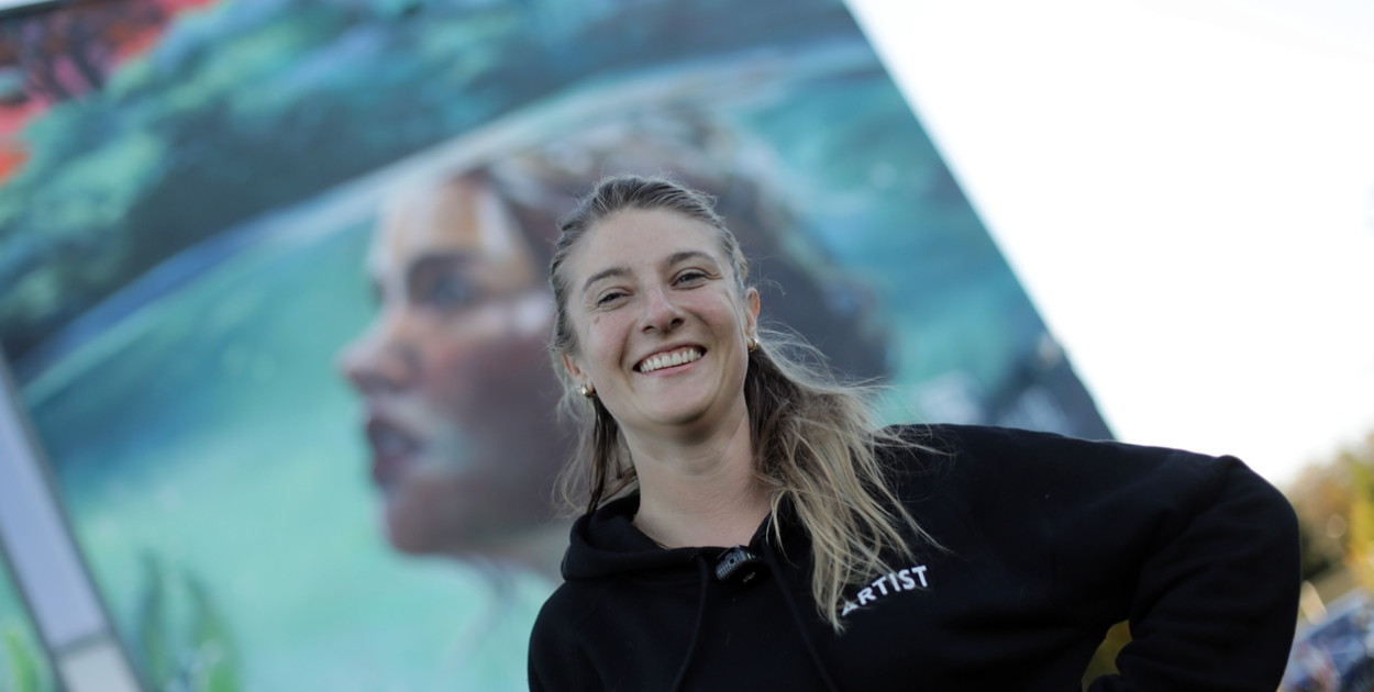 Wielki mural gotowy! A ona zapowiada, że tu wróci