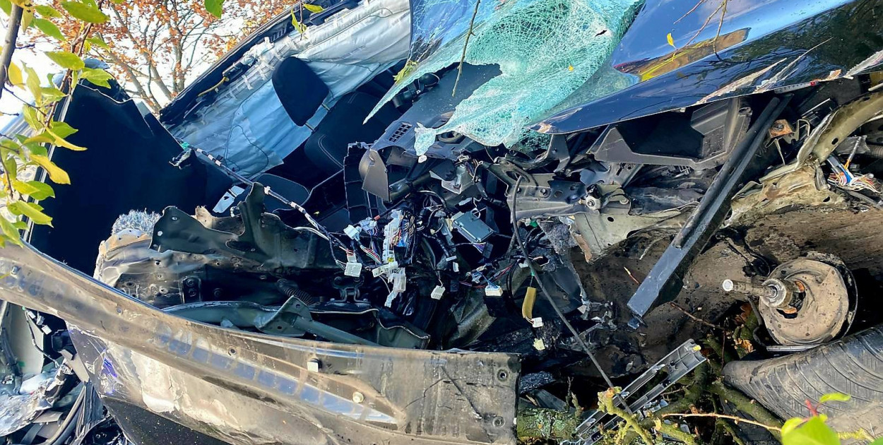 Auto staranowało ciągnik