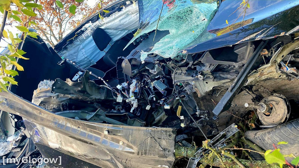 Auto staranowało ciągnik