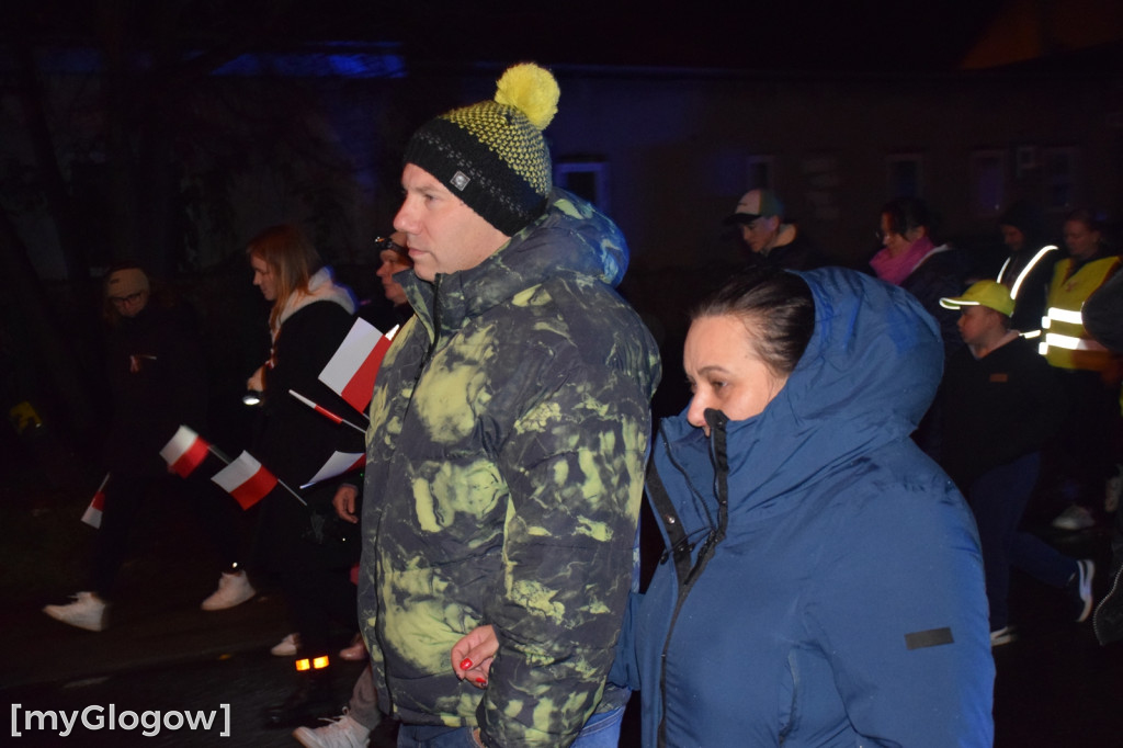 I Nocny Marszobieg dla Niepodłej w Grębocicach