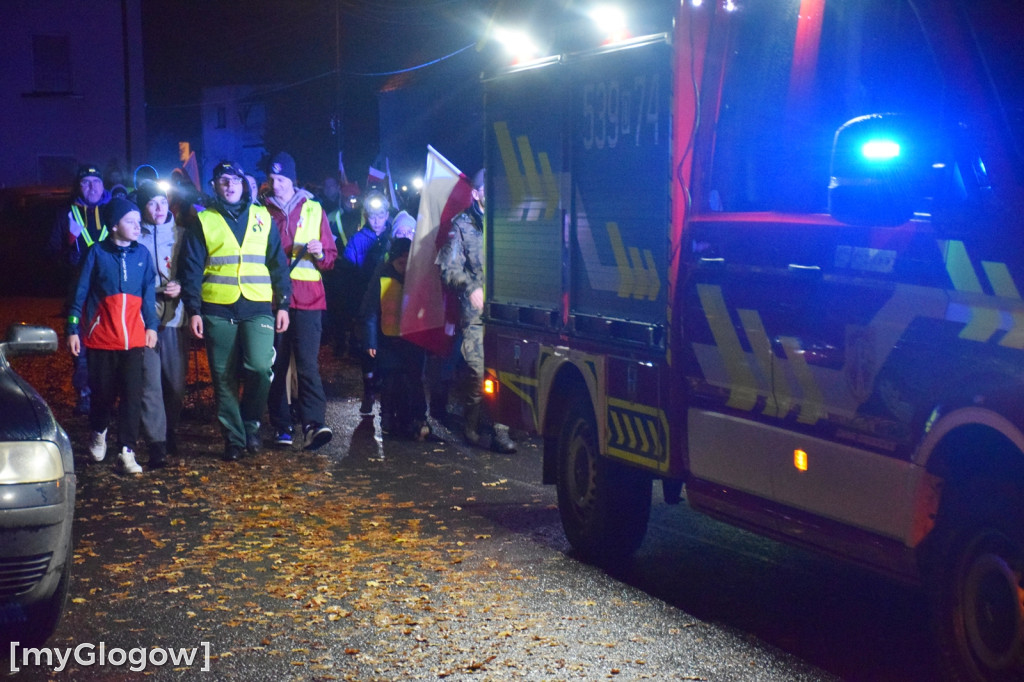 I Nocny Marszobieg dla Niepodłej w Grębocicach