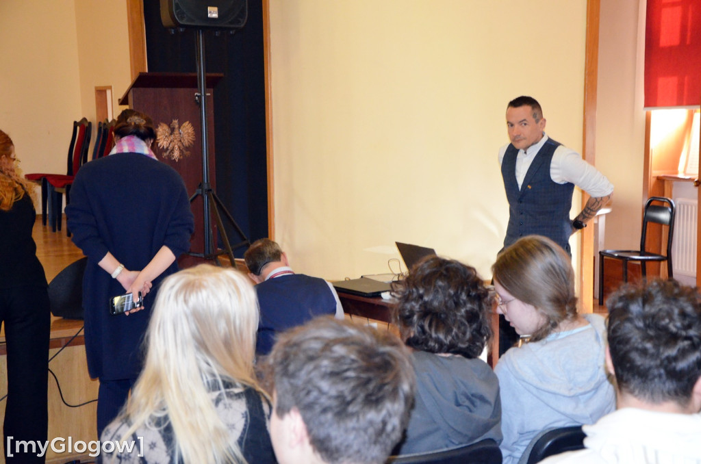 Warsztaty Stop Hejt w I LO w Głogowie