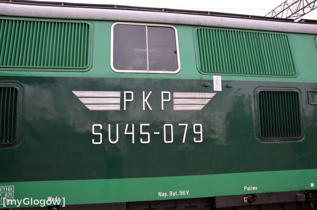 Pociąg retro w Głogowie