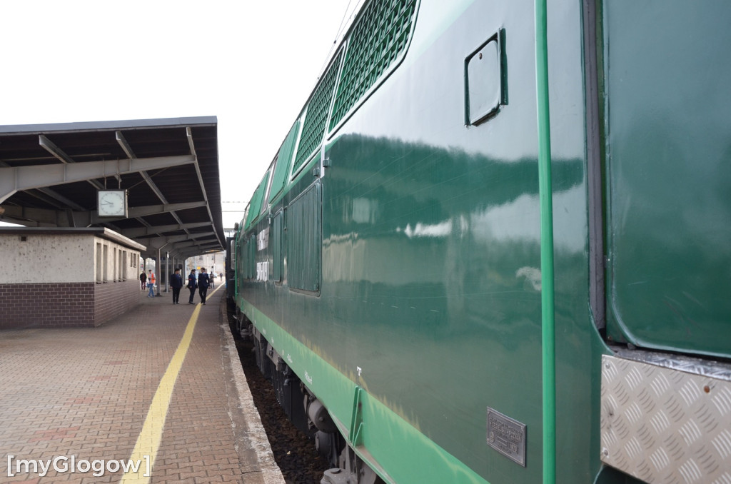 Pociąg retro w Głogowie