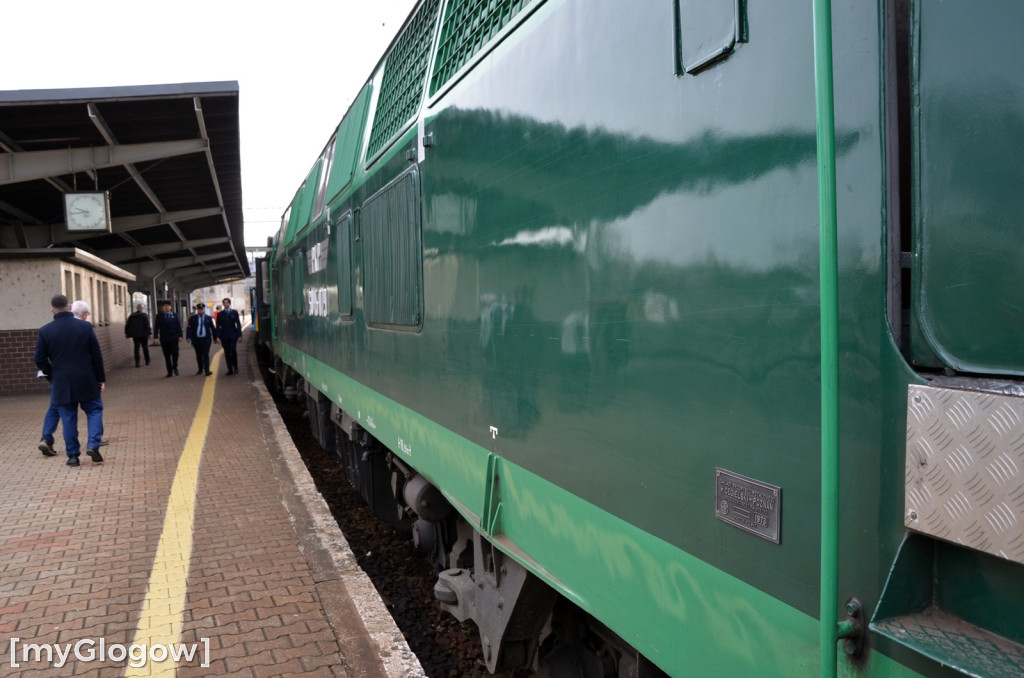 Pociąg retro w Głogowie