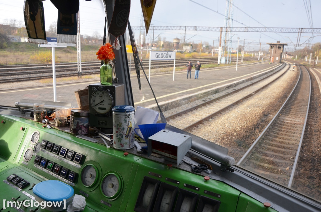 Pociąg retro w Głogowie