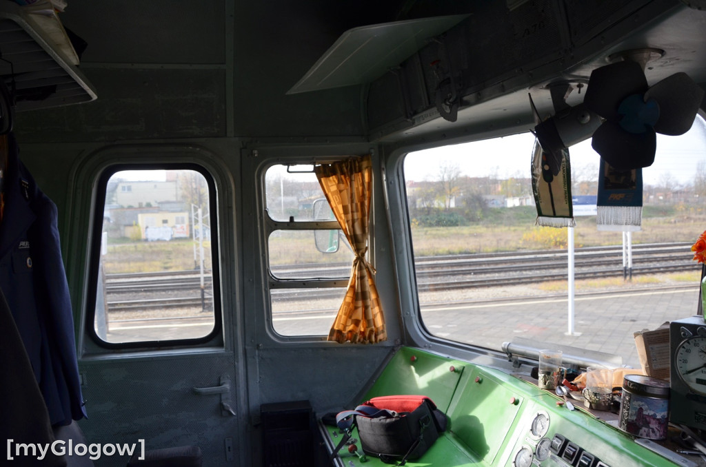 Pociąg retro w Głogowie