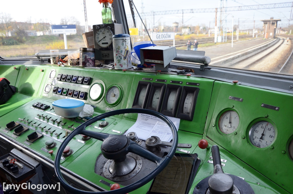 Pociąg retro w Głogowie