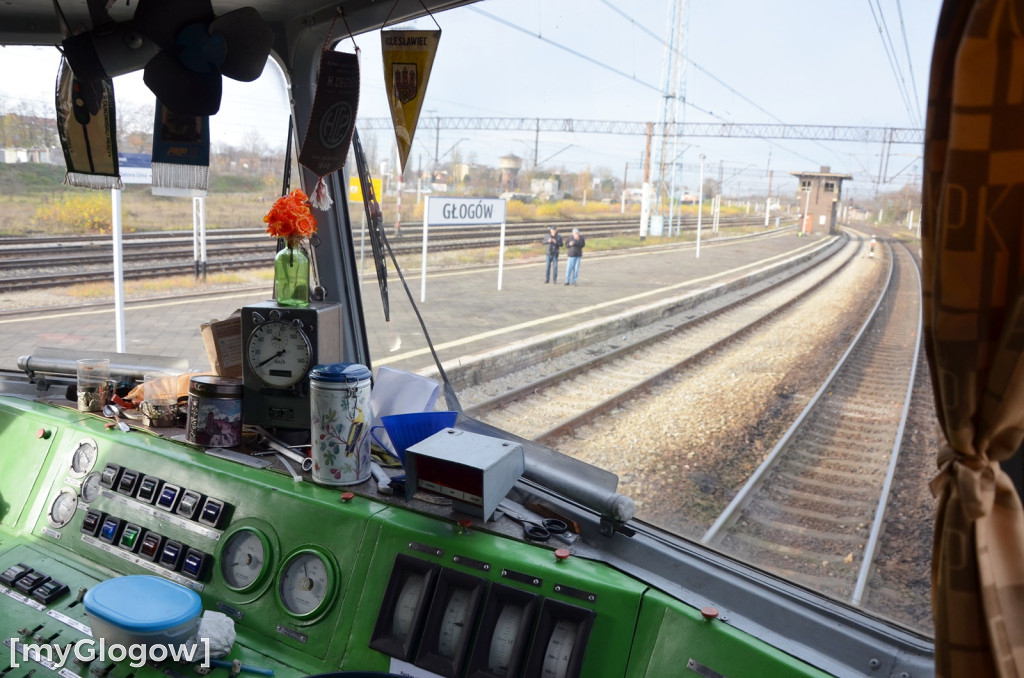 Pociąg retro w Głogowie