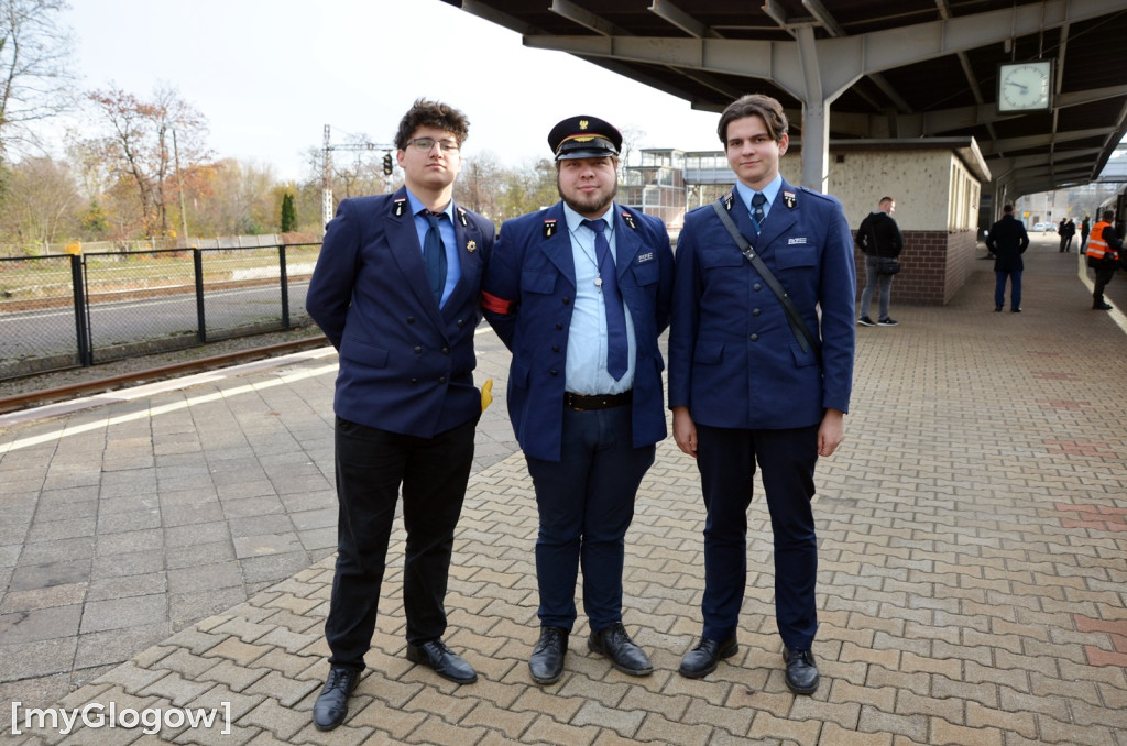 Pociąg retro w Głogowie