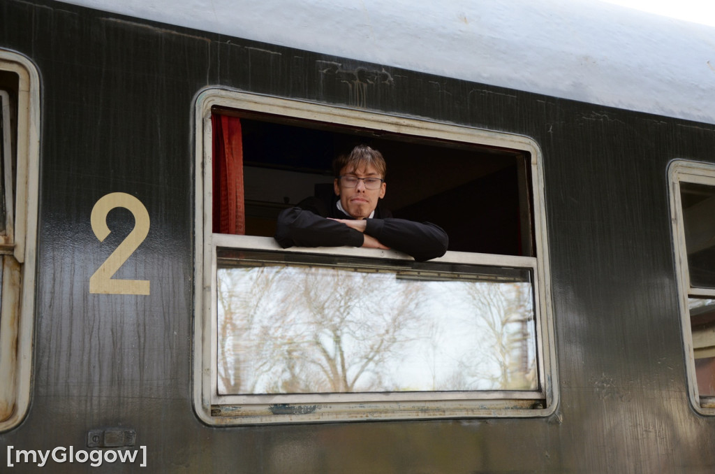 Pociąg retro w Głogowie