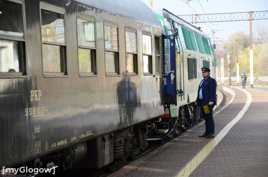 Pociąg retro w Głogowie