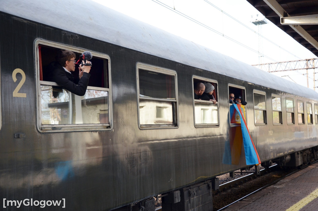 Pociąg retro w Głogowie