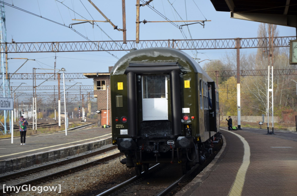 Pociąg retro w Głogowie