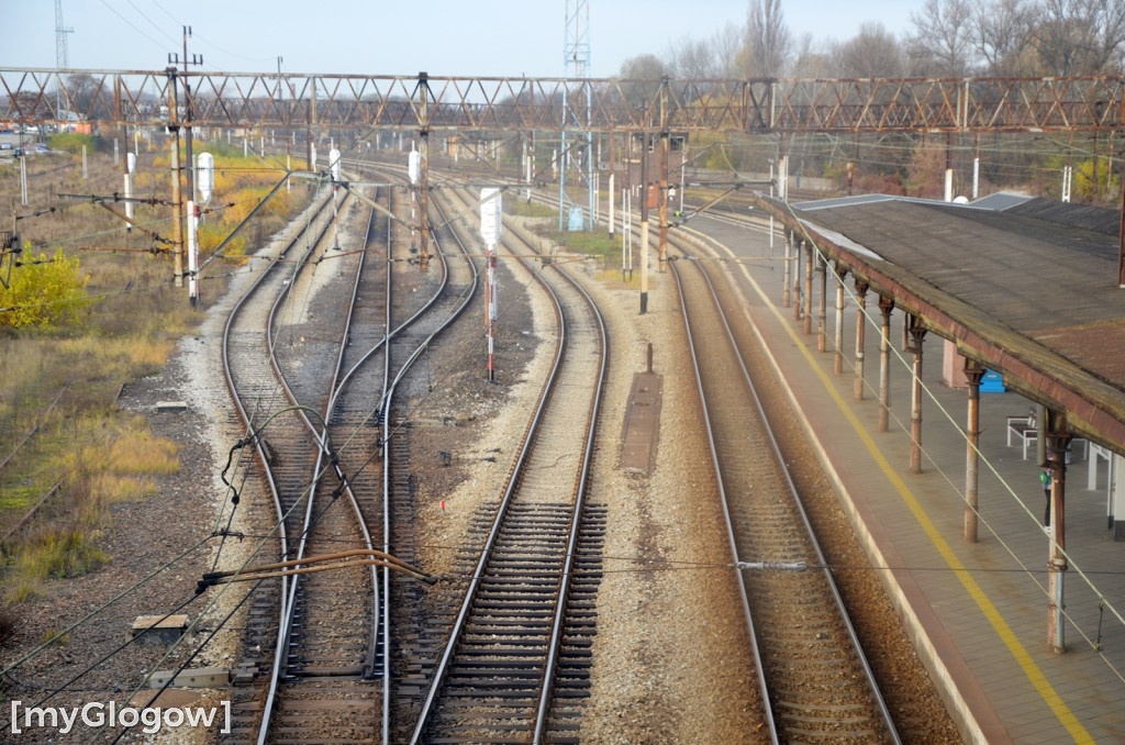 Pociąg retro w Głogowie