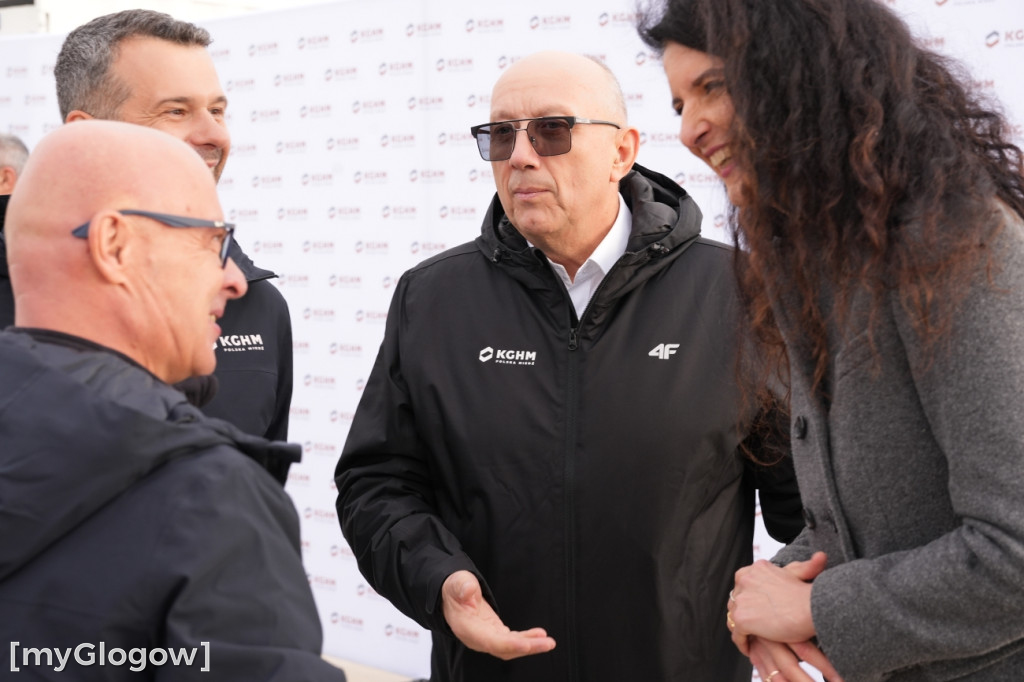 Donald Tusk na budowie szybu KGHM w Retkowie