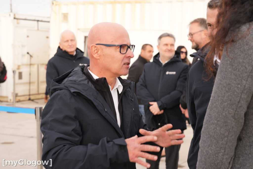 Donald Tusk na budowie szybu KGHM w Retkowie