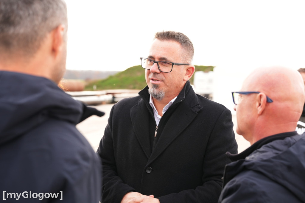 Donald Tusk na budowie szybu KGHM w Retkowie