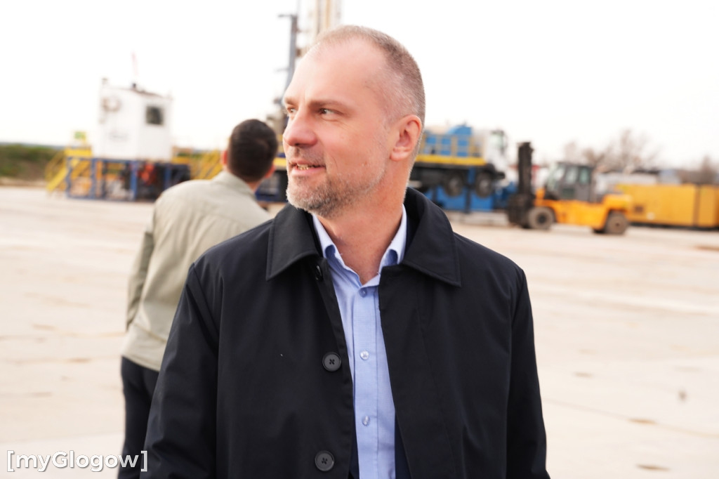 Donald Tusk na budowie szybu KGHM w Retkowie