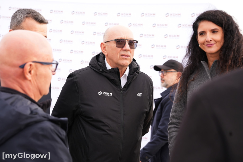 Donald Tusk na budowie szybu KGHM w Retkowie