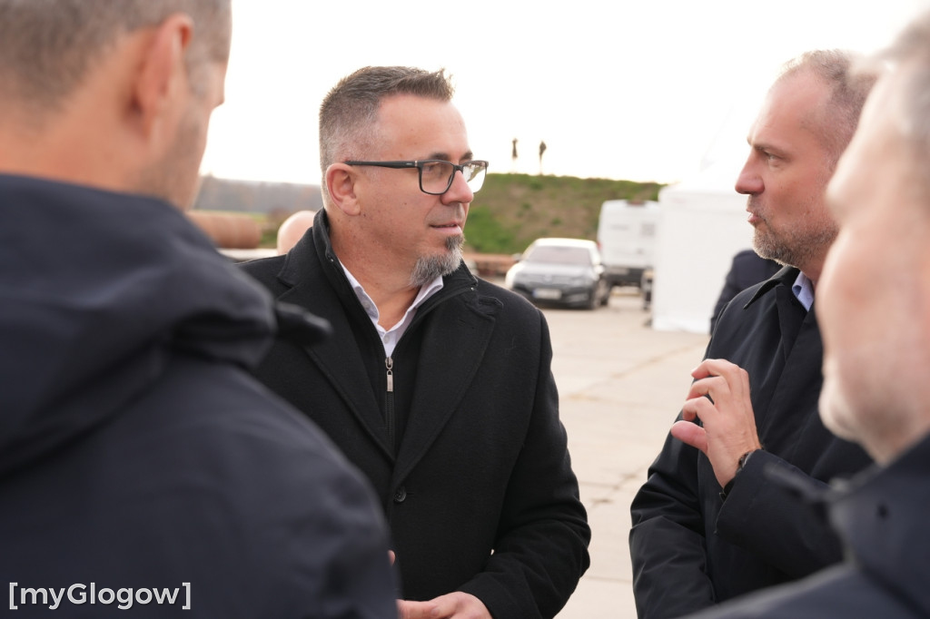 Donald Tusk na budowie szybu KGHM w Retkowie