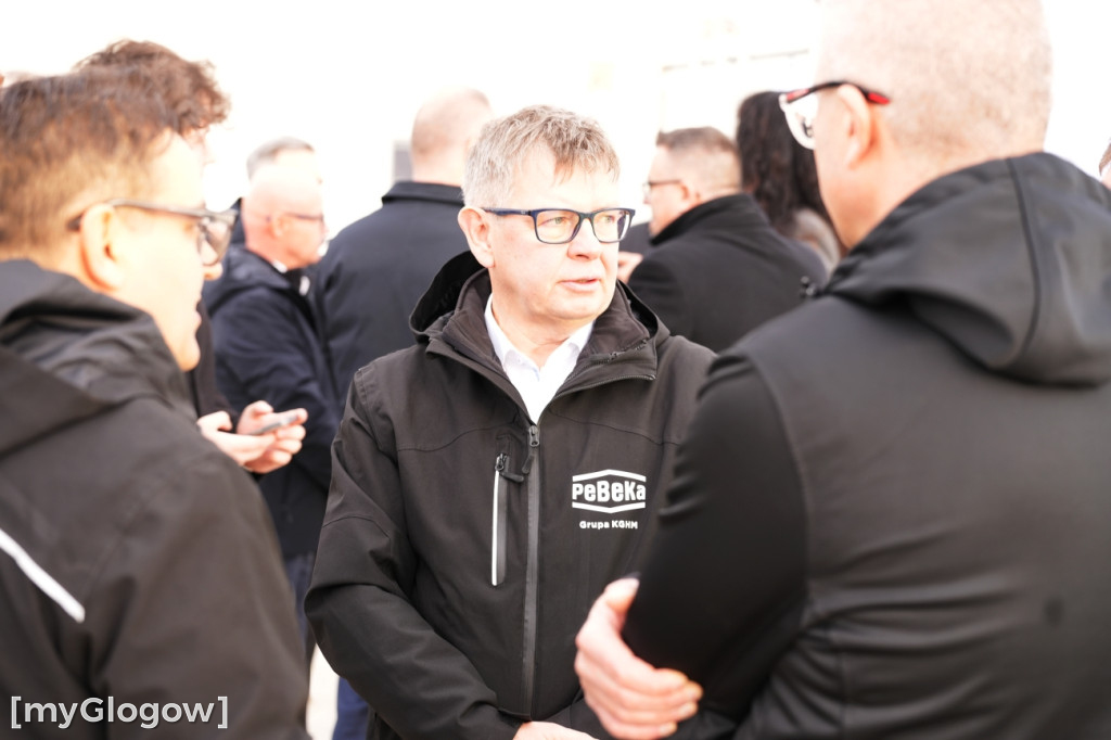 Donald Tusk na budowie szybu KGHM w Retkowie