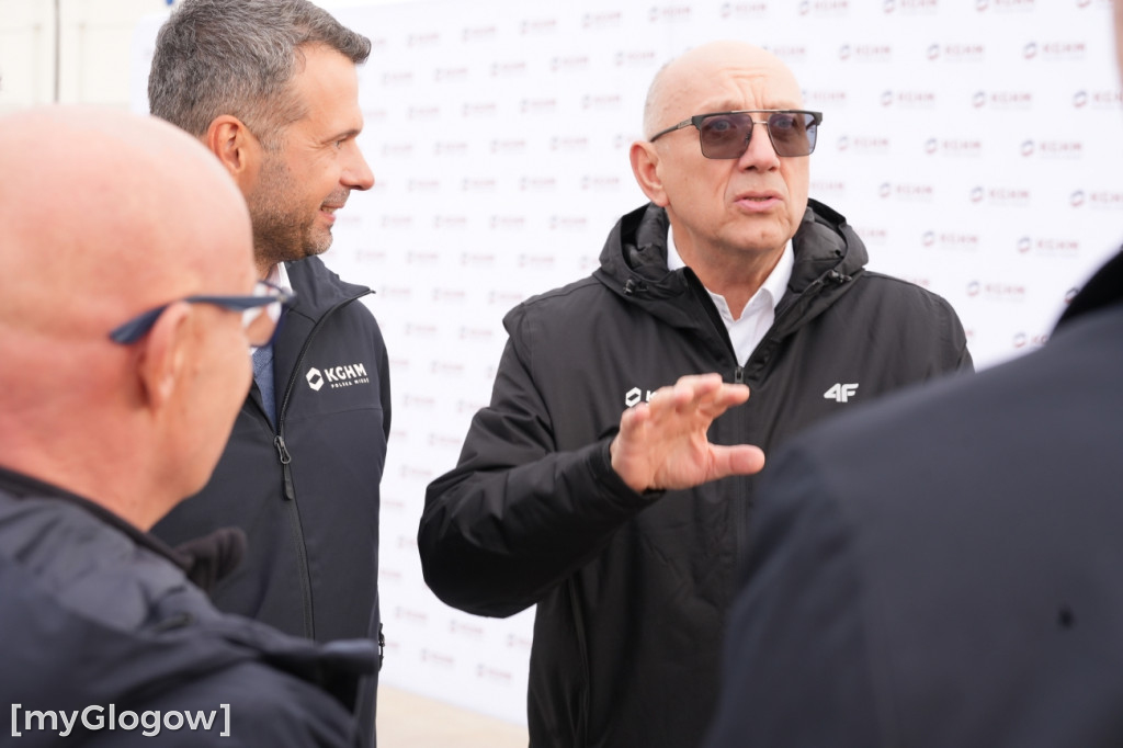 Donald Tusk na budowie szybu KGHM w Retkowie