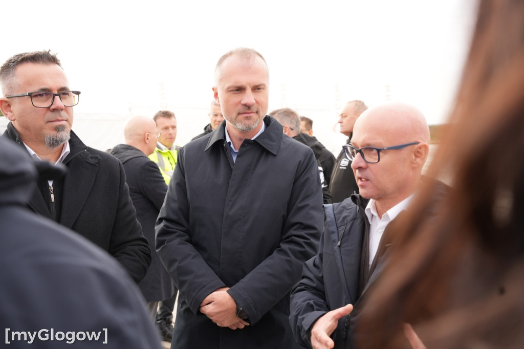 Donald Tusk na budowie szybu KGHM w Retkowie