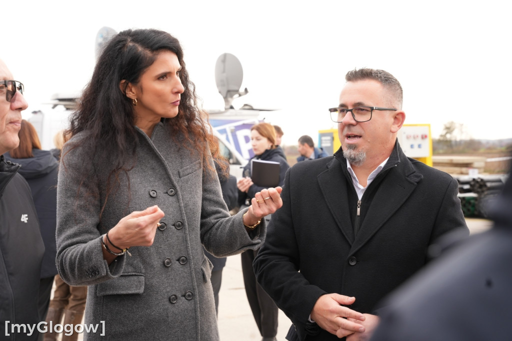 Donald Tusk na budowie szybu KGHM w Retkowie