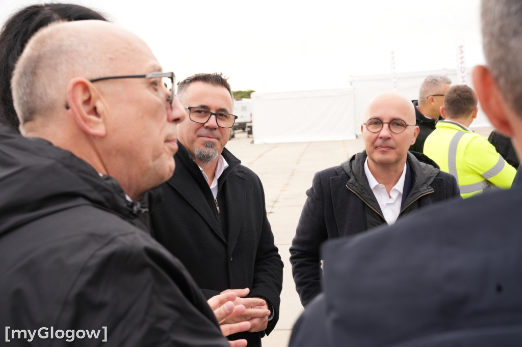 Donald Tusk na budowie szybu KGHM w Retkowie