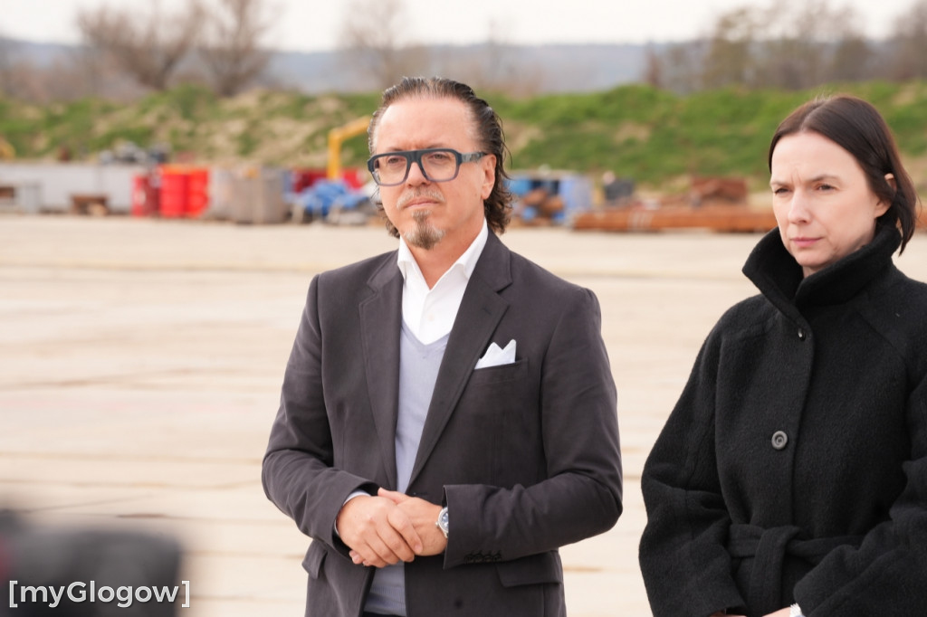 Donald Tusk na budowie szybu KGHM w Retkowie