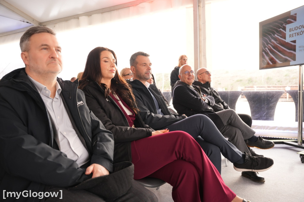 Donald Tusk na budowie szybu KGHM w Retkowie