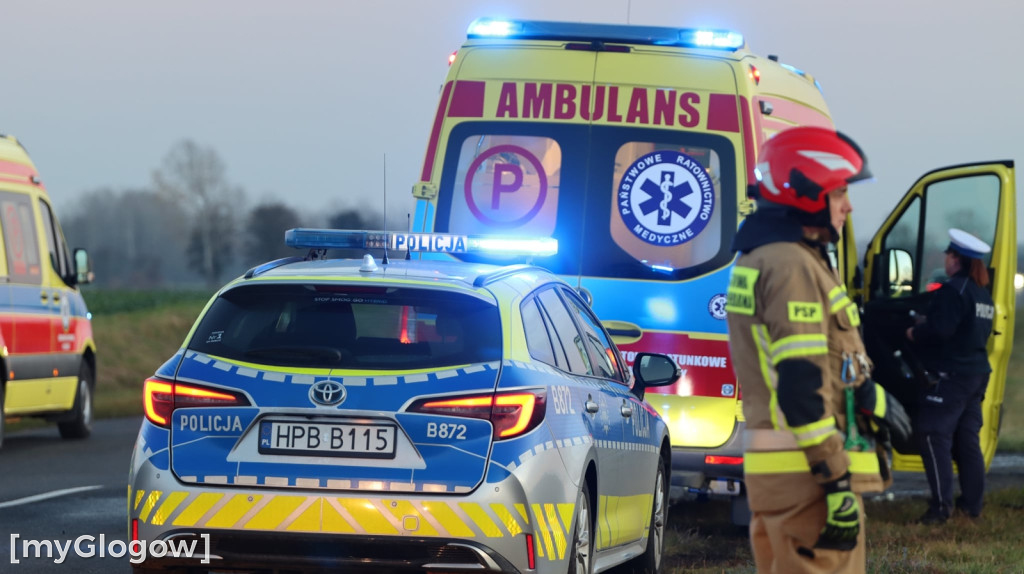 Kraksa na drodze orskiej za Głogowem