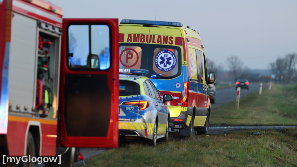 Kraksa na drodze orskiej za Głogowem